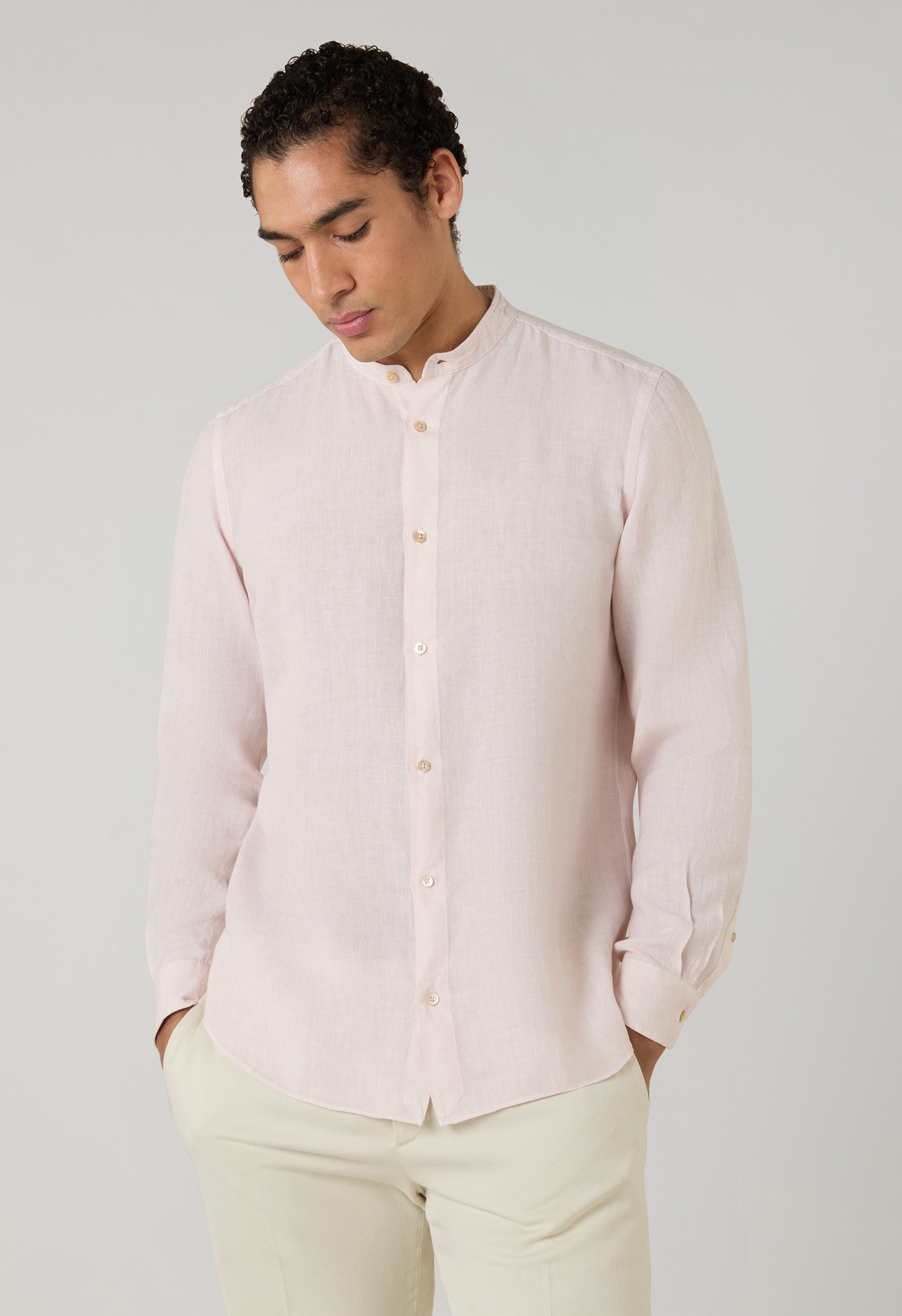 Guru garment-dyed linen shirt