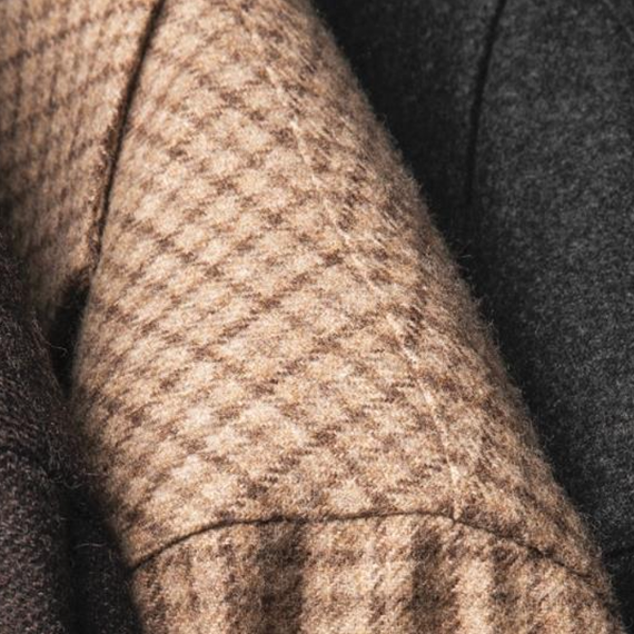 Yellow fabric with a button on top