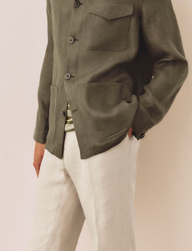 Double-breasted Dover jersey jacket | Boglioli® – BoglioliMilano