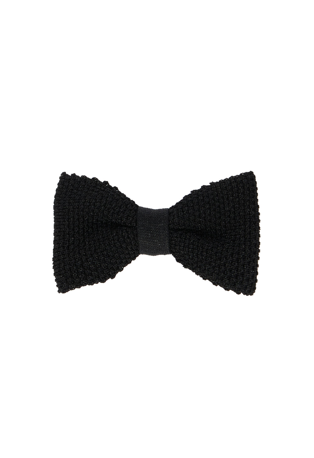 Black Lurex knitted Bow-Ties