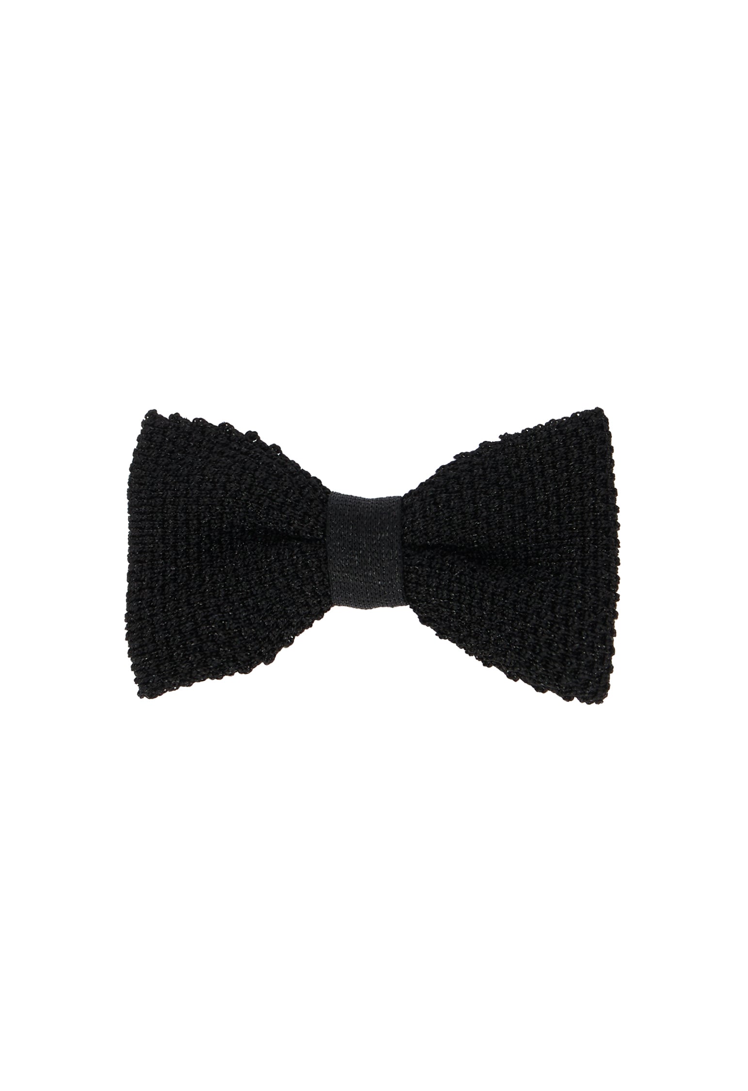 Black Lurex knitted Bow-Ties