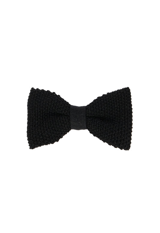 Black Lurex knitted Bow-Ties