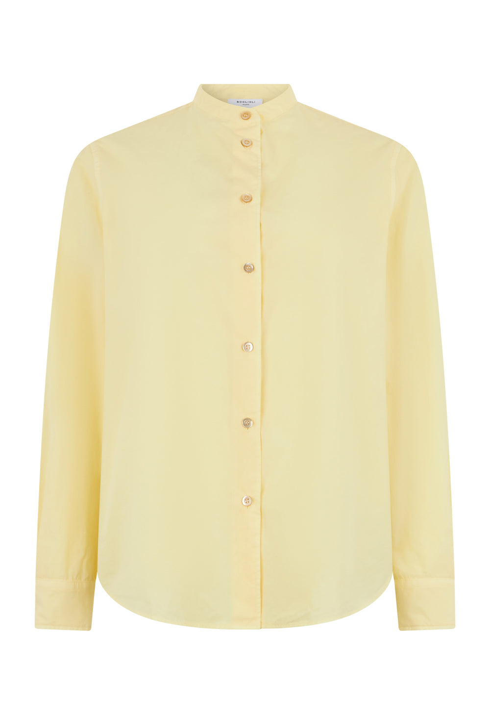 Camicia guru in cotone popeline giallo
