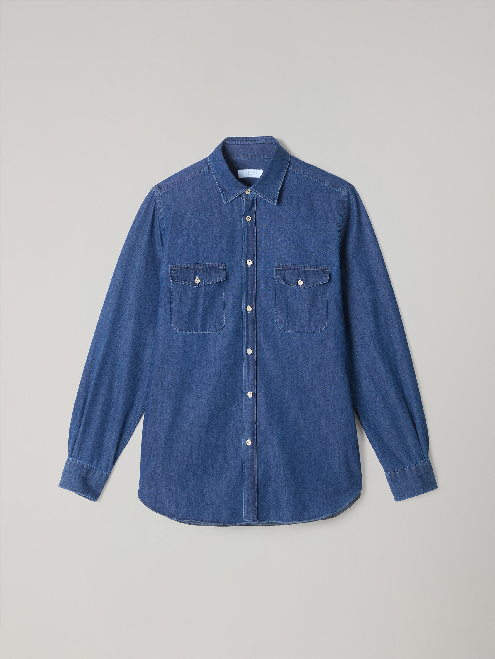 Blue chambray Western Shirt 