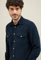 Blue Baby Corduroy Western Shirt