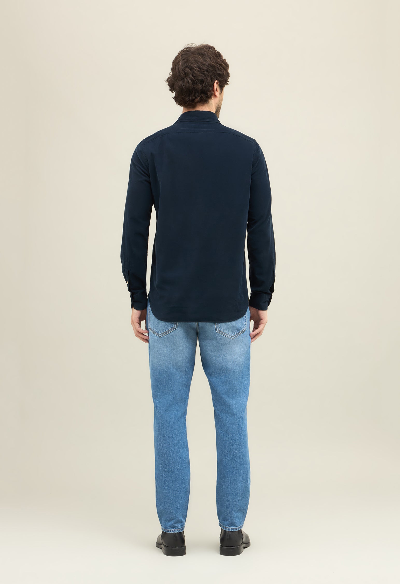 Blue Baby Corduroy Western Shirt