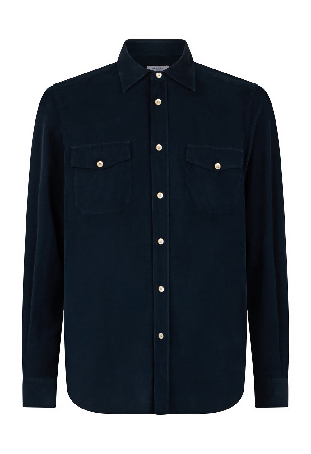 Blue Baby Corduroy Western Shirt
