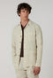 Blue Garment Dyed Linen Painter Overshirt