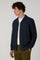 Blue Garment Dyed Linen Painter Overshirt