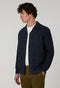 Blue Garment Dyed Linen Painter Overshirt