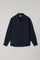 Blue Garment Dyed Linen Painter Overshirt