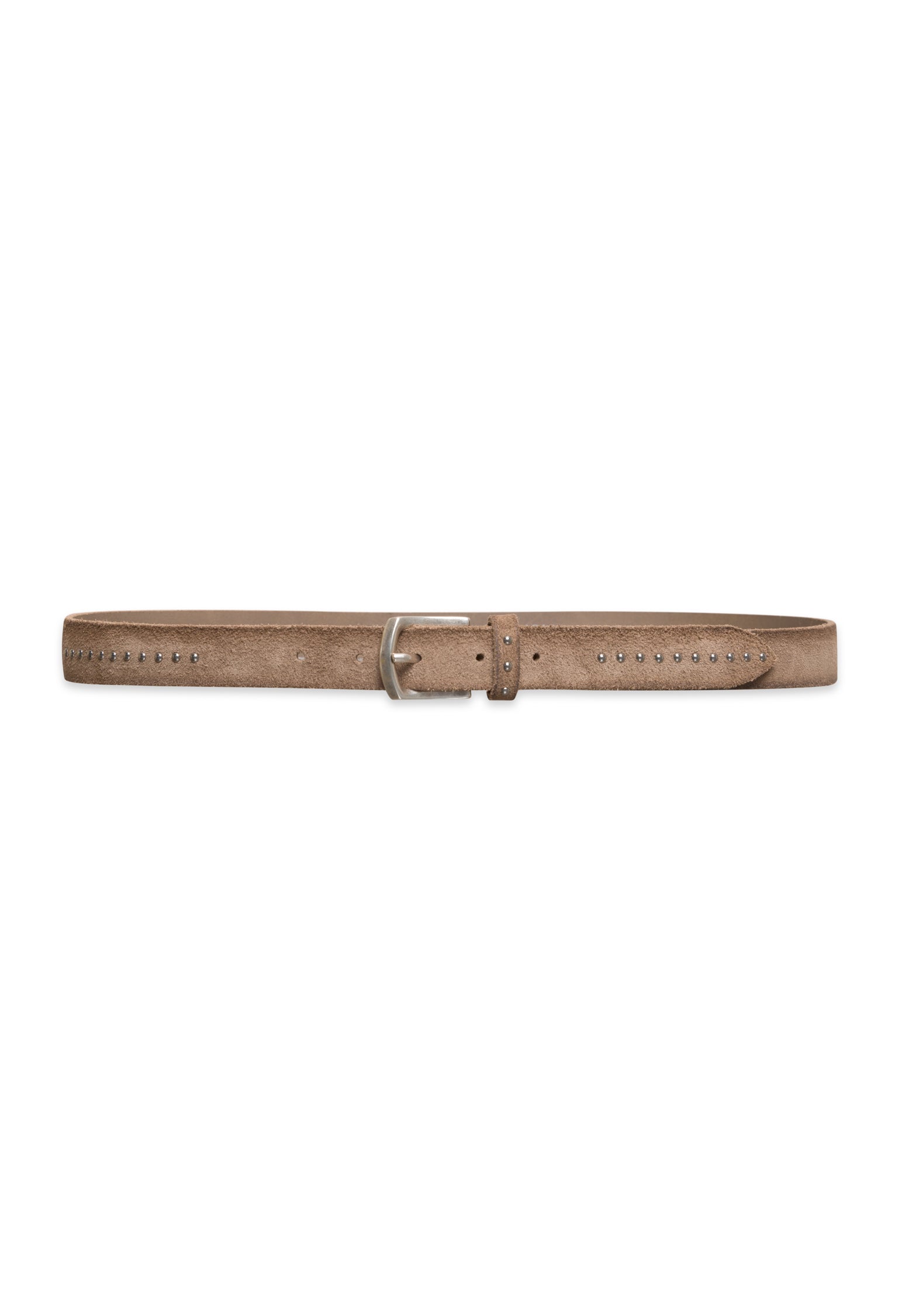 Beige suede belt