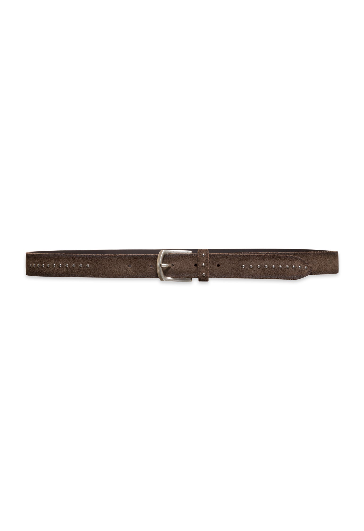 Brown suede belt
