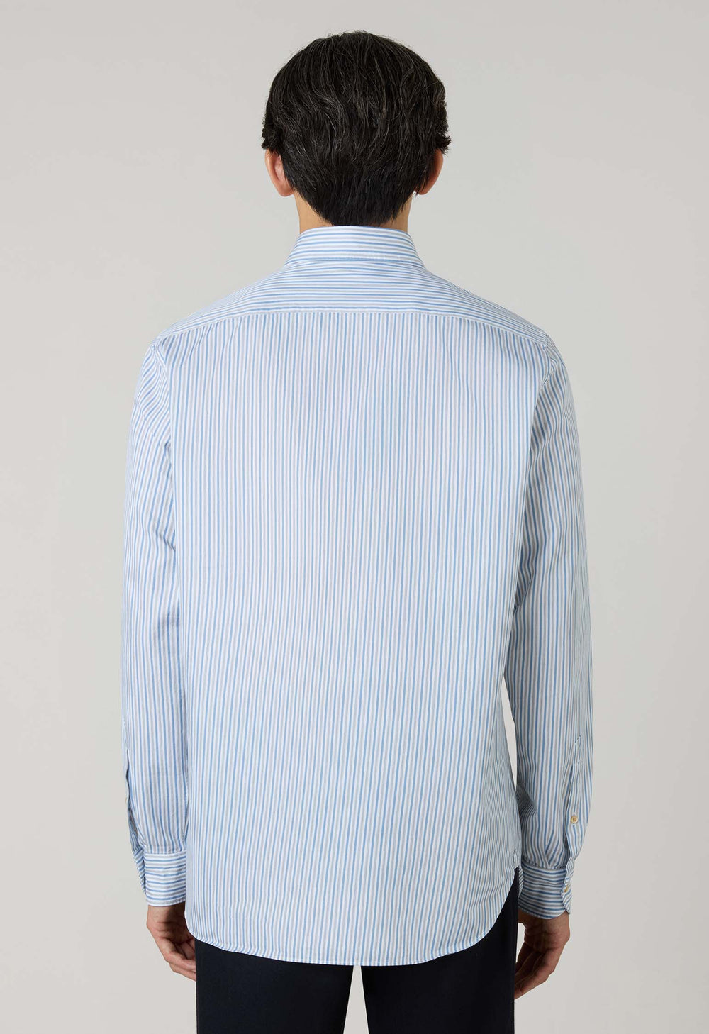 Light Blue Striped Soft Cotton Shirt