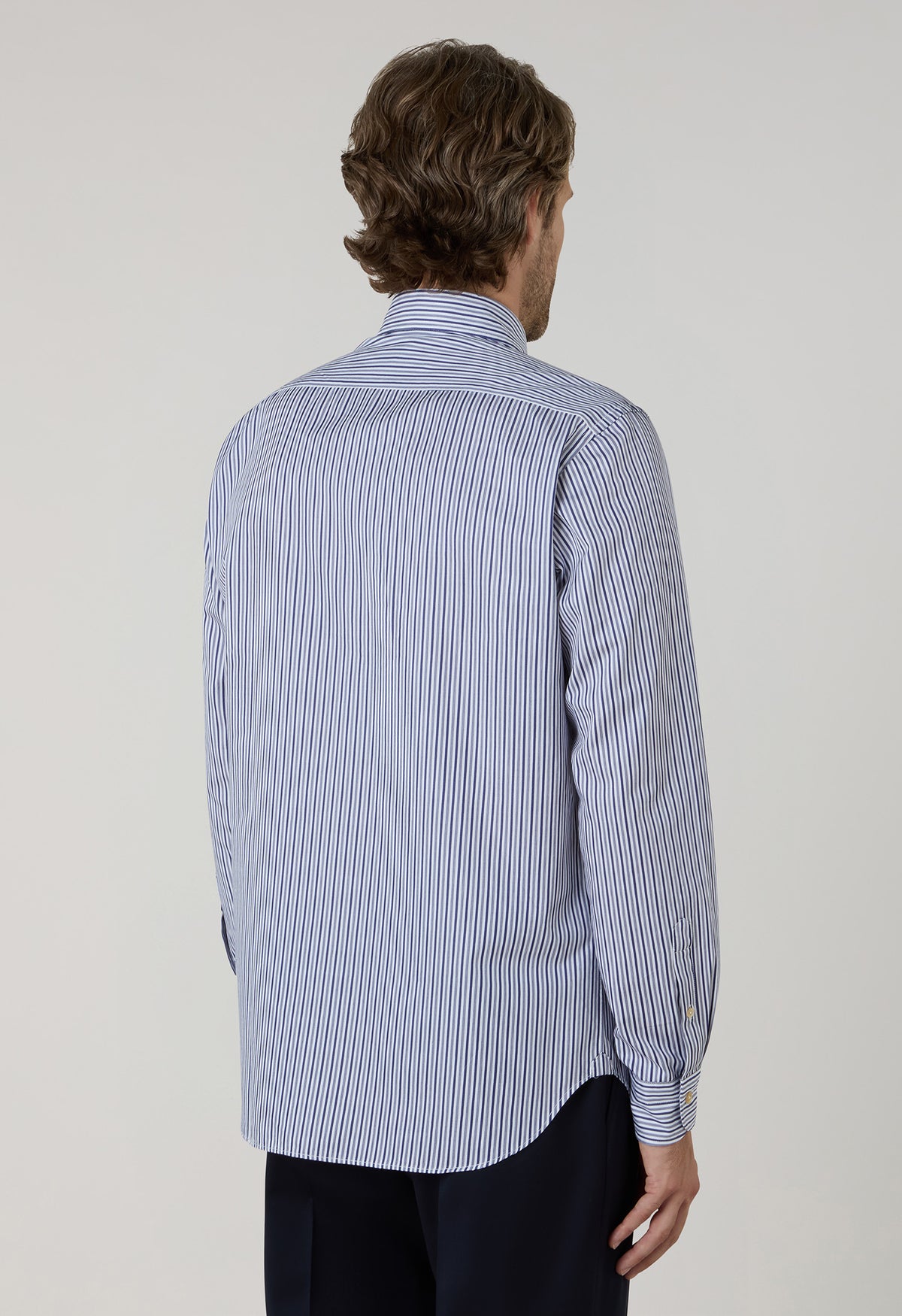 Blue Striped Soft Cotton Shirt