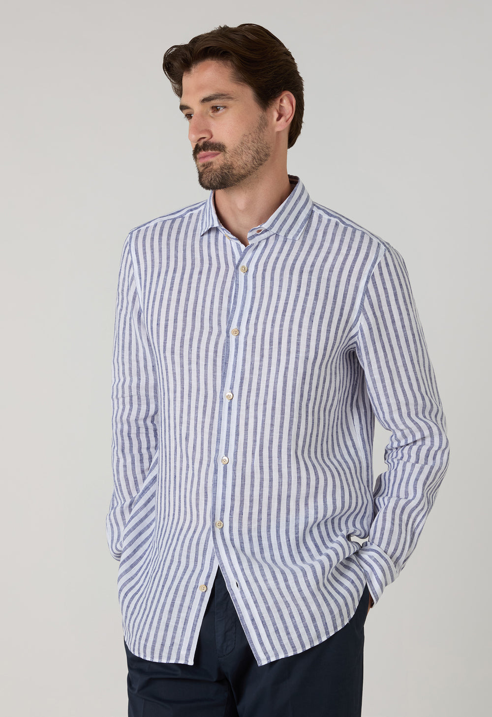 Linen striped Shirt