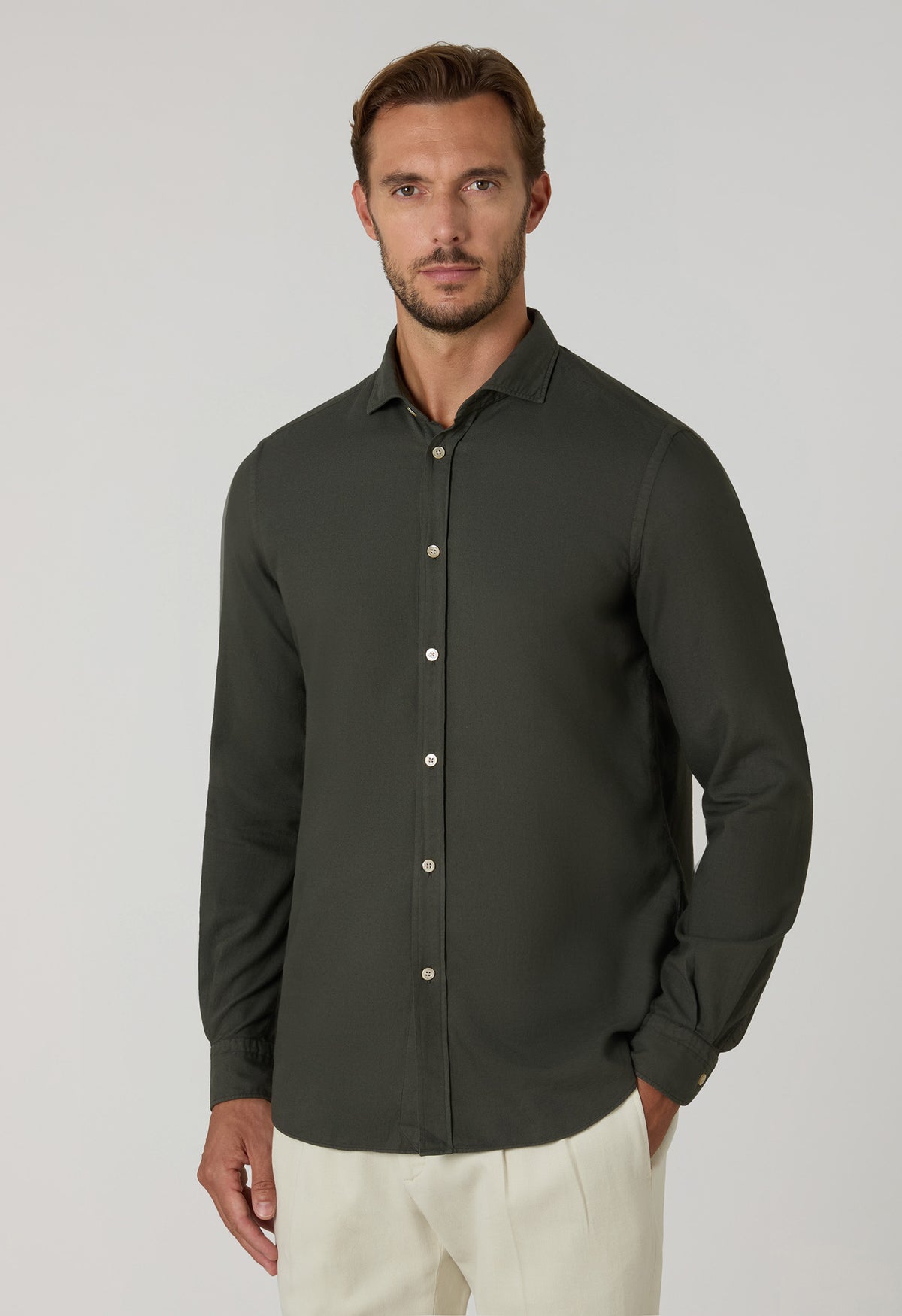 Dark green Garment Dyed Vaiella Shirt