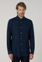 Camicia vaiella tinta in capo blu