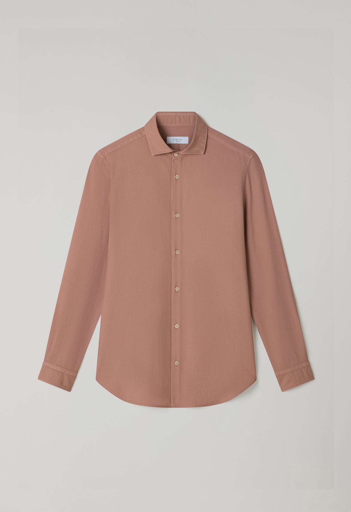 Camicia vaiella tinta in capo malva