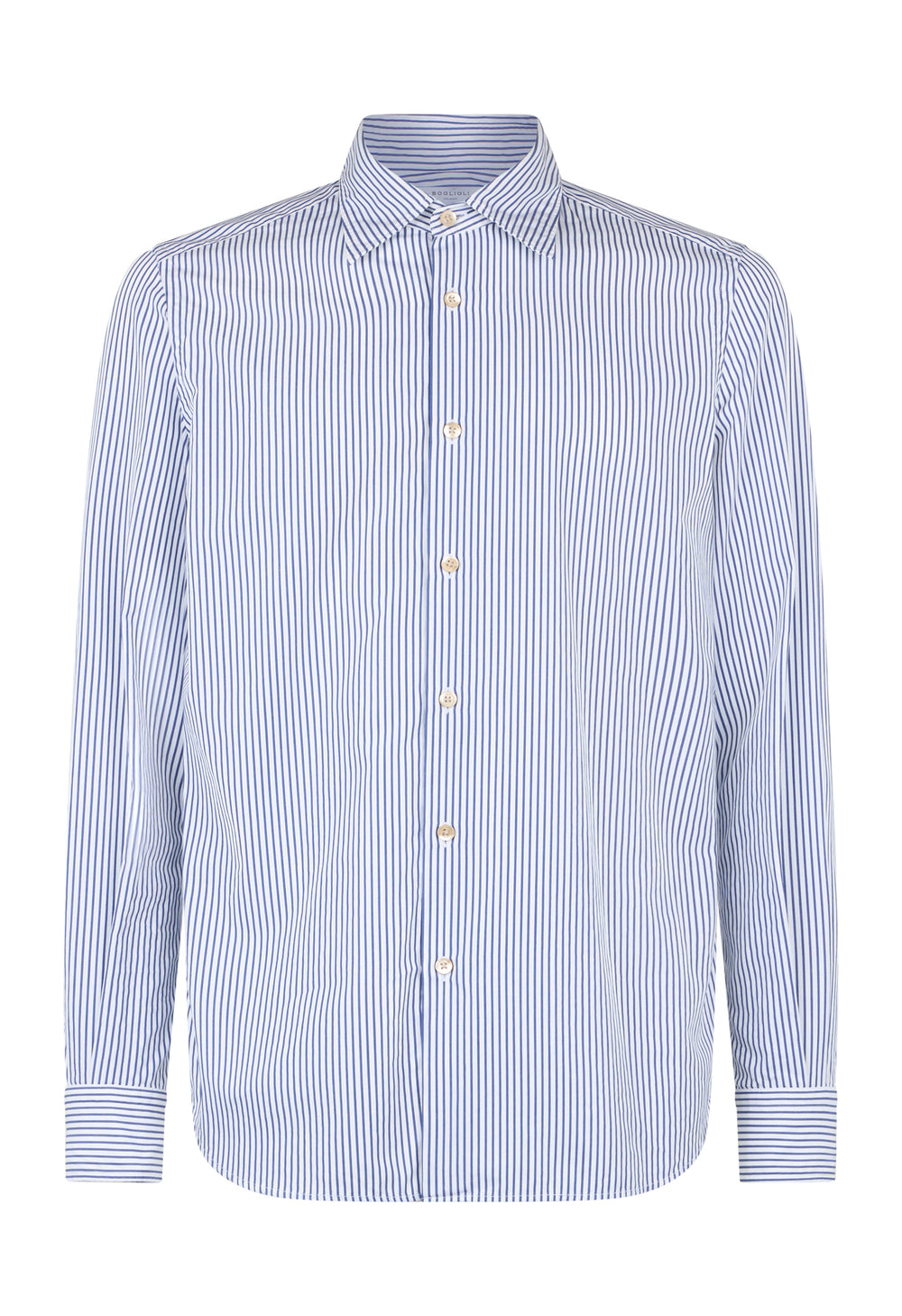 Camicia in cotone a righe blu