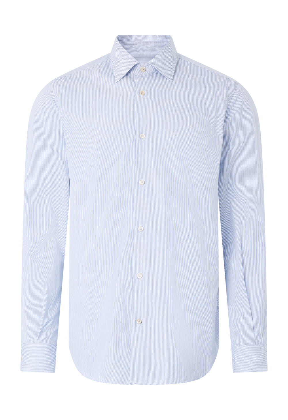 Light Blue Cotton Striped Shirt