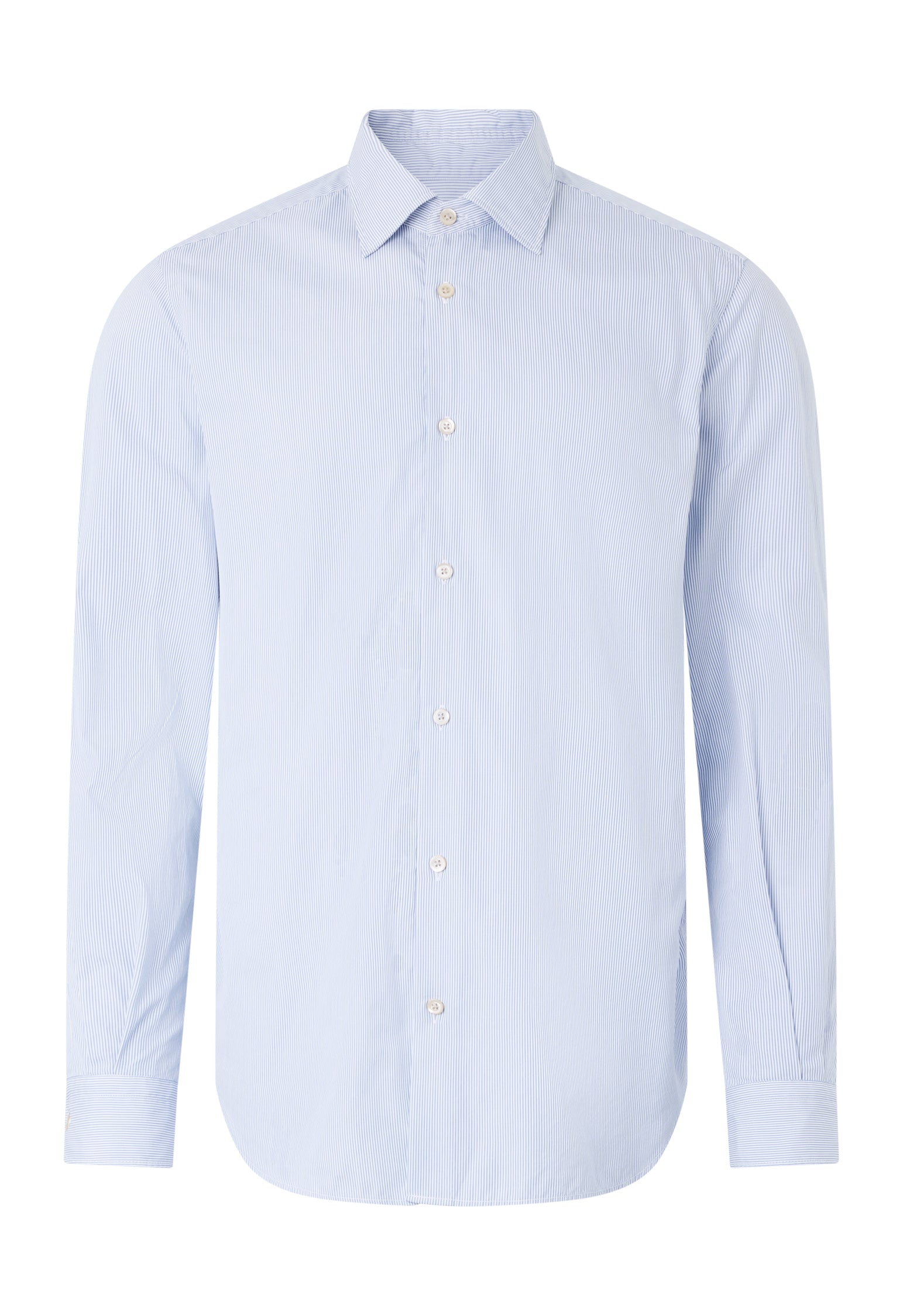 Light Blue Cotton Striped Shirt