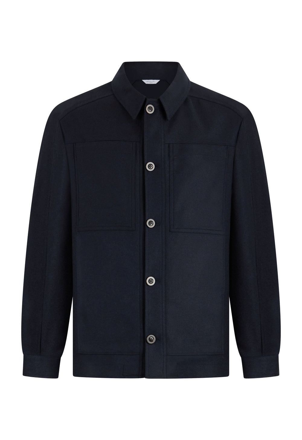 Blue Flannel Boxie Jacket