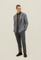 Grey Wool Flannel Fluid Jacket