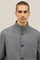 Grey Wool Flannel Fluid Jacket