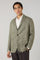 Light Green Linen Herringbone Khaki Jacket