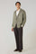 Light Green Linen Herringbone Khaki Jacket