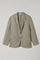 Light Green Linen Herringbone Khaki Jacket