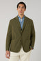 Beige Garment Dyed Popeline Papier Khaki Jacket