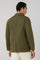 Green Garment Dyed Popeline Papier Khaki Jacket