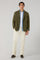 Green Garment Dyed Popeline Papier Khaki Jacket
