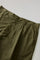Green Garment Dyed Popeline Papier Khaki Bermuda Suits