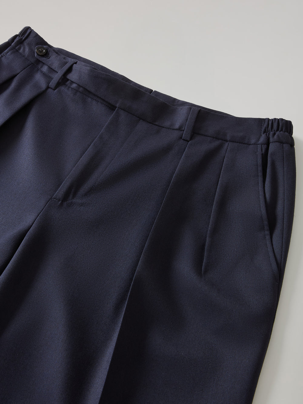 Blue Stretch Wool Boxie Suit