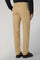 Beige Comfort Cotton slim chinos trousers