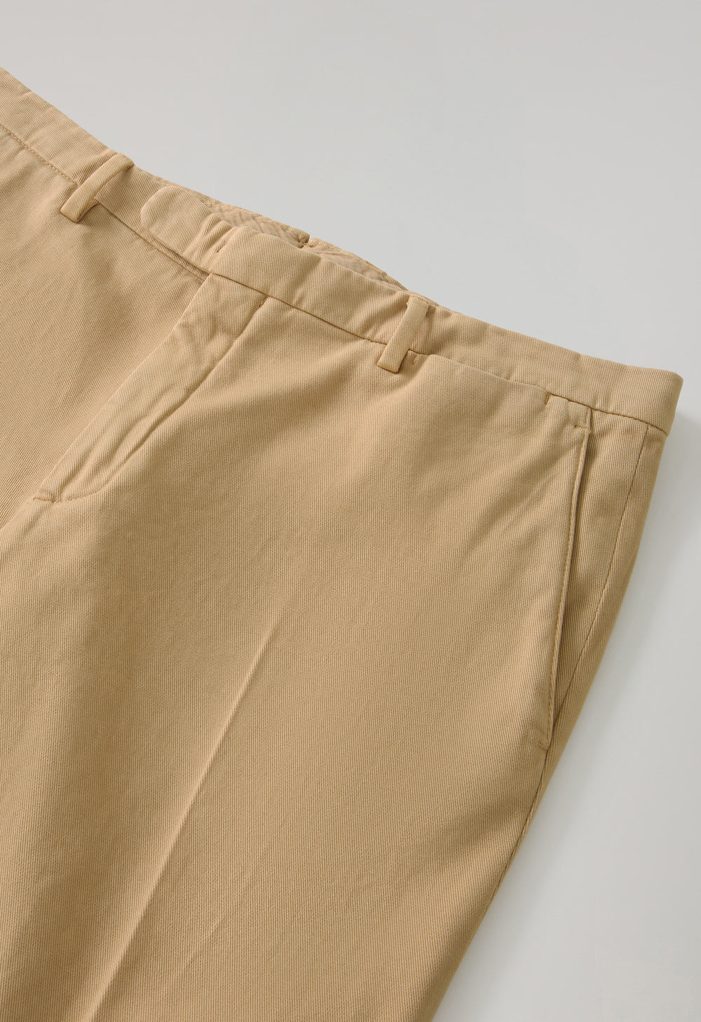 Beige Comfort Cotton slim chinos trousers