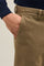 Olive green Comfort Cotton slim Chinos