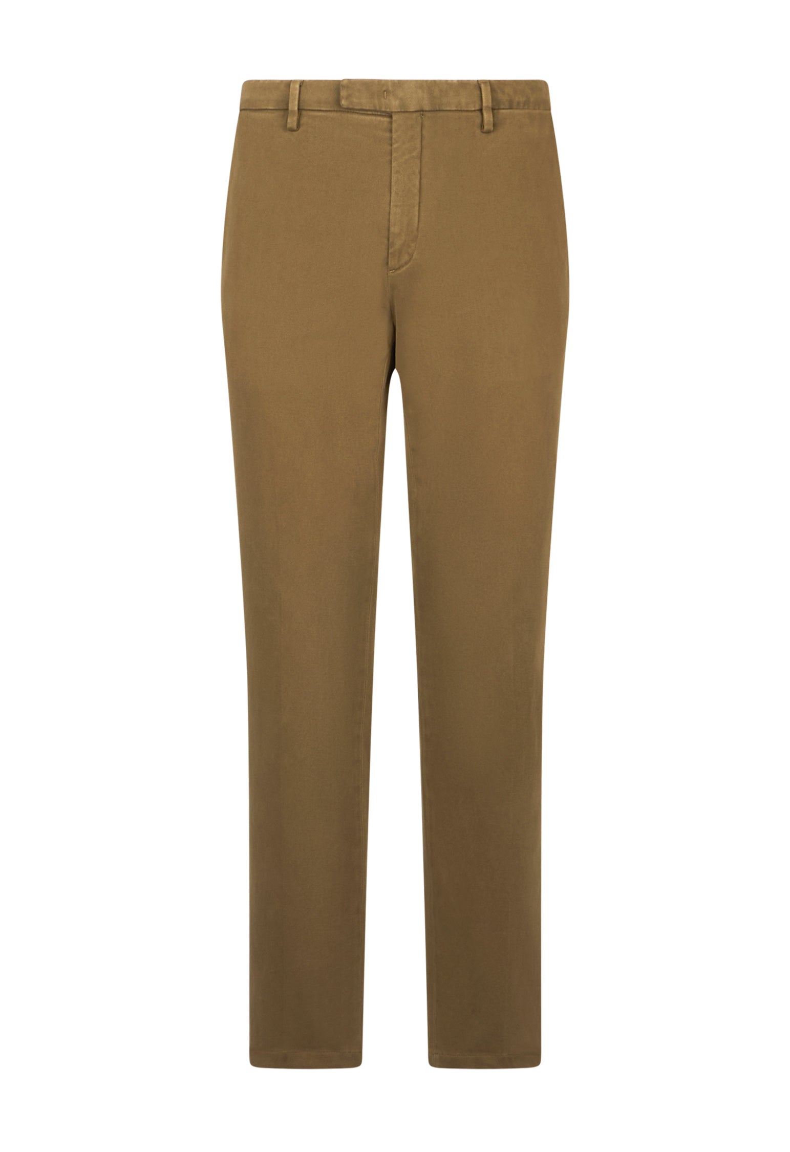 Olive green Comfort Cotton slim Chinos