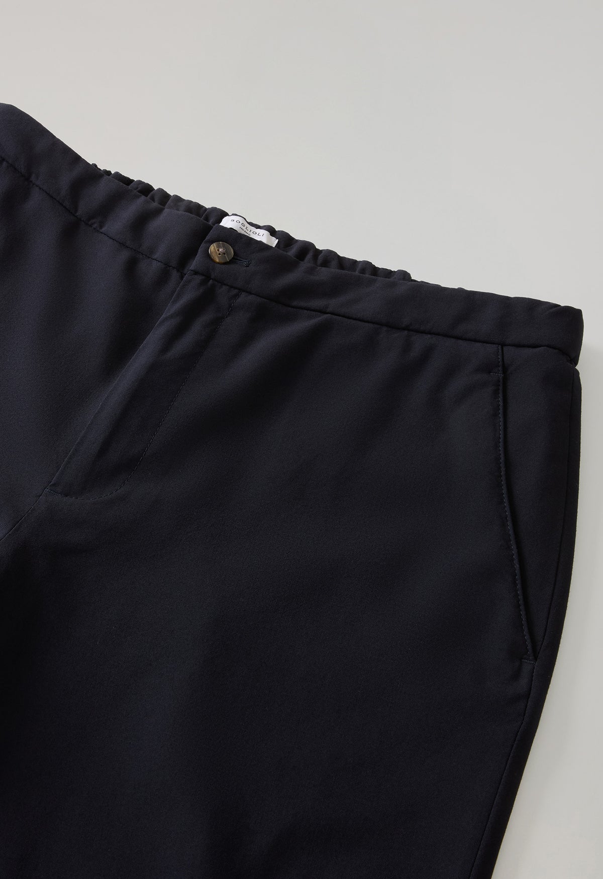 Blue Garment Dyed High Performance Wool regular Chinos 