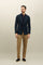 Pantalone Loose in cotone tinto in capo marrone chiaro