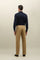 Pantalone Loose in cotone tinto in capo marrone chiaro