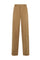 Pantalone Loose in cotone tinto in capo marrone chiaro