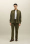 Pantalone Loose in cotone tinto in capo marrone chiaro