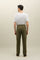 Pantalone Loose in cotone tinto in capo verde