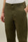 Pantalone Loose in cotone tinto in capo verde