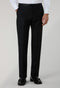 Pantaloni Tuxedo in lana vergine satin neri