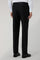Pantaloni Tuxedo in lana vergine satin neri